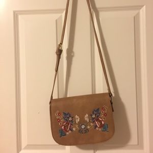 Embroidered Crossbody Bag